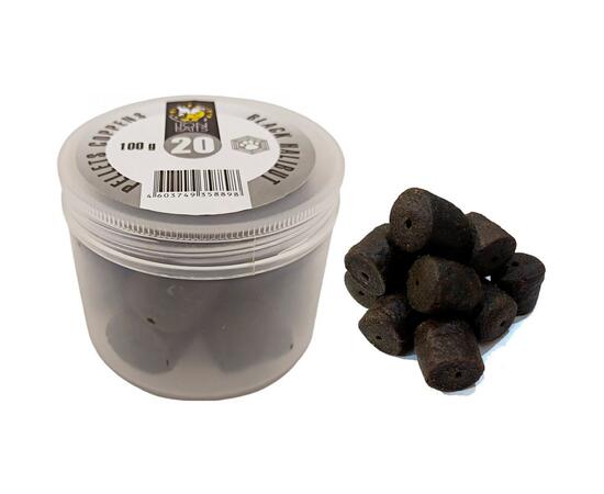Lion Baits Пеллетс COPPENS BLACK HALIBUT (просверленный) 20мм - 100 гр, Вкус: BLACK HALIBUT, Диаметр (мм): 20, фото 