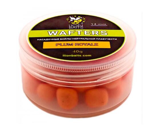 Lion Baits Wafters насадочный Бойл нейтральной плавучести PLUM ROYALE 14мм 40гр, Вкус для группировки: PLUM ROYALE (королевкая слива), фото 