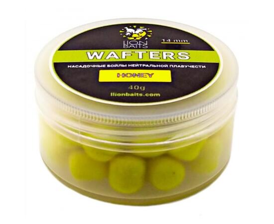 Lion Baits Wafters насадочный Бойл нейтральной плавучести Honey (мёд)14мм 40гр, Вкус для группировки: Мёд, фото 