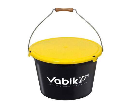 Ведро для прикормки Vabik PRO Black 25 л., Объем: 25л, фото , изображение 2