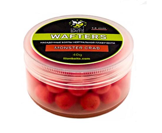 Lion Baits Wafters насадочный Бойл нейтральной плавучести Monster Crab 14мм 40гр, Вкус для группировки: монстер краб, фото 