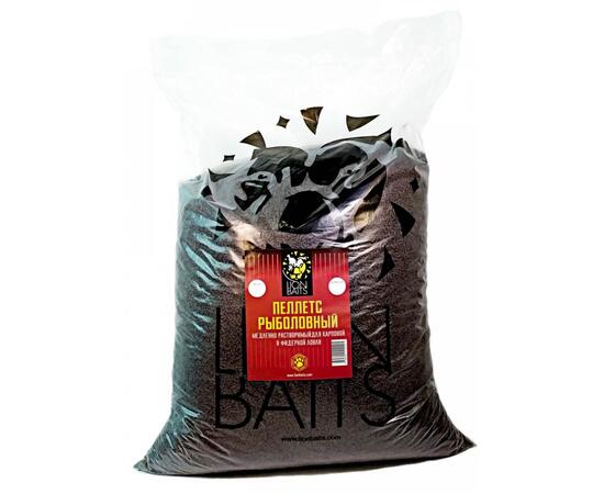 Lion Baits Пеллетс карповый (лосось, цв. -темный) 16мм - 15 кг, Вкус: лосось, Вид рыбы: Карп, Диаметр (мм): 16, фото 