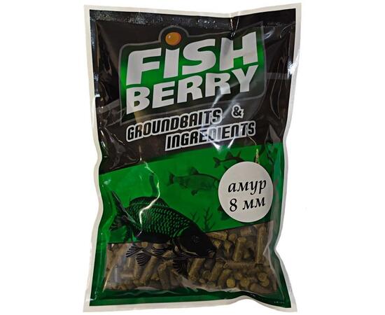 FishBerry Пеллетс быстрорастворимый Амур Люцерна 8-10 мм - 1кг, Вкус: люцерна, Диаметр (мм): 8-10, фото 