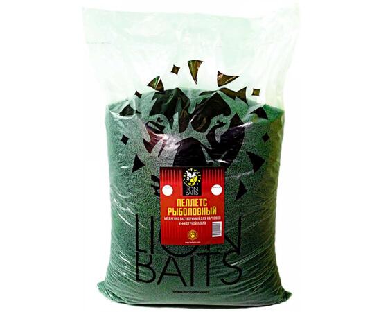 Lion Baits Пеллетс карповый (бетаин, цв. -зеленый) 2мм - 15 кг, Вкус: морепродукты, Вид рыбы: Карп, Диаметр (мм): 2, фото 