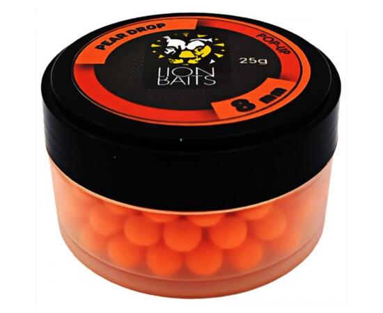 Lion Baits Бойл (pop-up) Pear Drop 8 мм - 25 г, Вкус для группировки: PEAR DROP, Вид рыбы: карп и амур, Диаметр (мм): 8, фото 