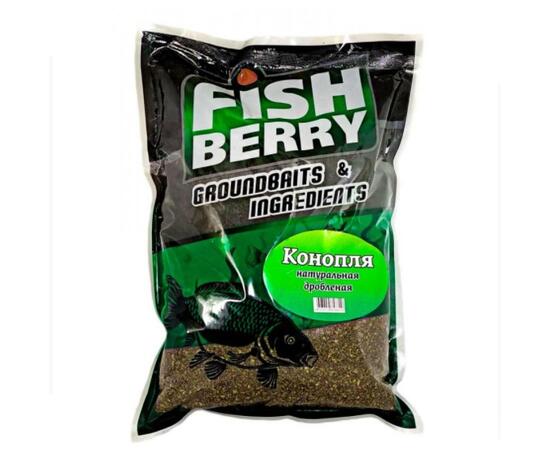 FishBerry Конопля натуральная дробленая- 1кг, фото 