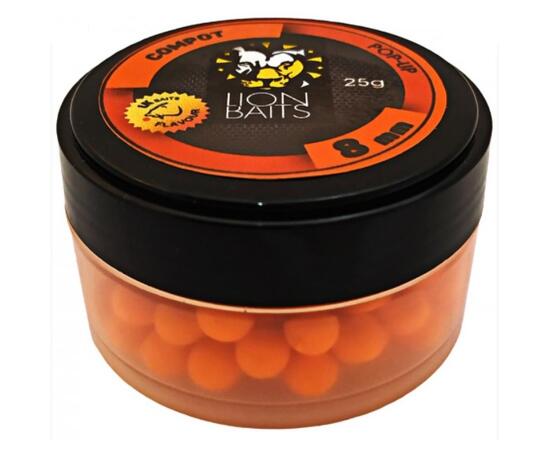 Lion Baits Бойл (pop-up) Compot 8 мм - 25 г, Вкус для группировки: COMPOT, Вид рыбы: карп и амур, Диаметр (мм): 8, фото 