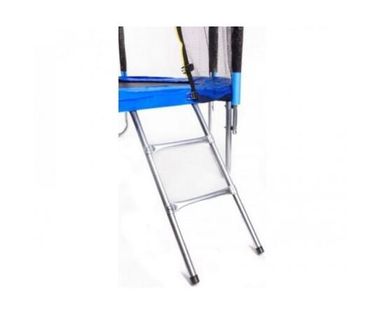Батут FunFit 252 см (8ft) с лестницей BLUE, Цвет: синий, Диаметр батута: 252 см (8 ft), фото , изображение 2