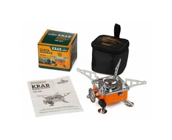 Плитка портативная газовая Tourist KRAB TM-300, фото , изображение 4