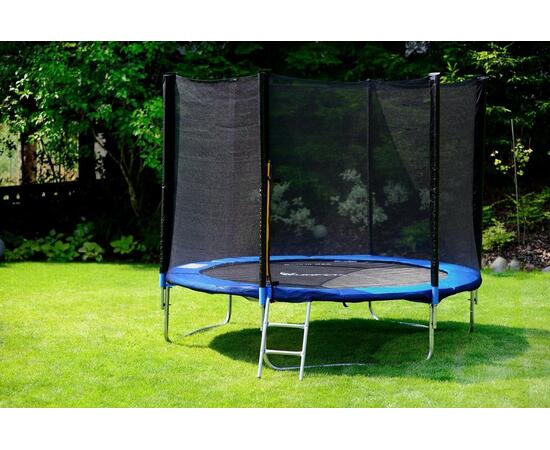 Батут FunFit 252 см (8ft) с лестницей BLUE, Цвет: синий, Диаметр батута: 252 см (8 ft), фото , изображение 3