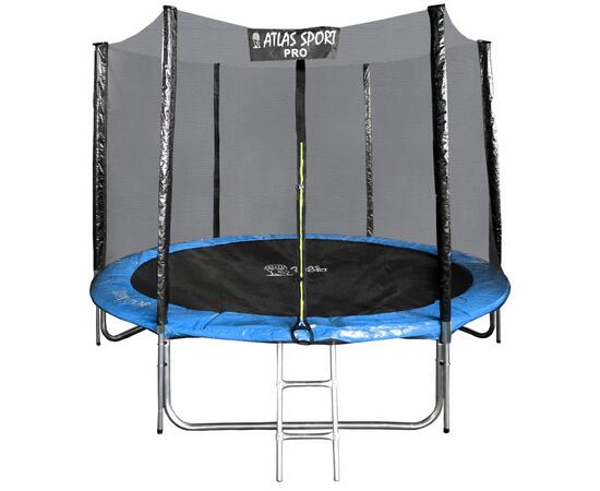 Батут Atlas Sport 252см (8ft) PRO (усиленны опоры) BLUE, Цвет: синий, Диаметр батута: 252 см (8 ft), фото 