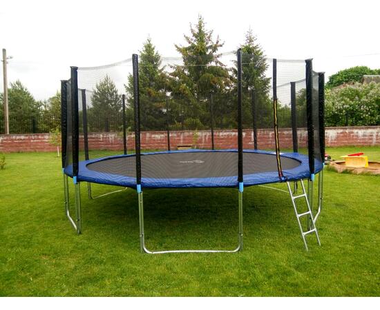 Батут Atlas Sport 435 см (14ft) PRO (усиленные опоры) ORANGE, Цвет: оранжевый, Диаметр батута: 435 см (14ft), фото , изображение 2