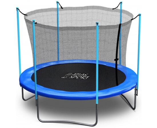 Батут Atlas Sport 183 см (6ft) с внутренней сеткой без лестницы BLUE, Цвет: синий, Диаметр батута: 183 см (6 ft), фото 