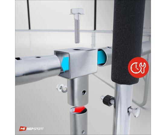 Батут Atlas Sport 435 см (14ft) PRO (усиленные опоры) BLUE, Цвет: синий, Диаметр батута: 435 см (14ft), фото , изображение 4