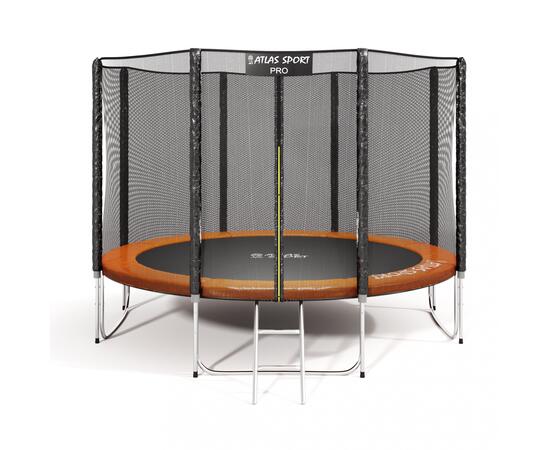 Батут Atlas Sport 312 см (10ft) 4 PRO (усиленные опоры) ORANGE, фото 