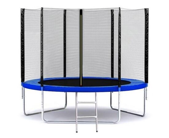 Батут FunFit 312 см (10ft) с лестницей BLUE, Цвет: синий, Диаметр батута: 312 см (10ft), фото 