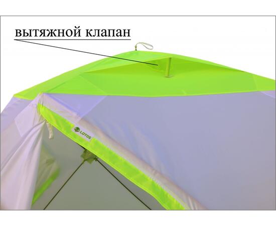 Зимняя палатка Лотос Куб 3 Классик А8 (Оранжевый), Цвет: оранжевый, Вместимость (чел): 3, фото , изображение 7