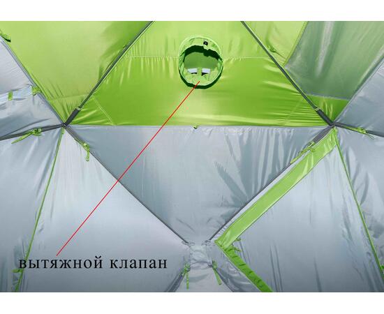 Утепленная зимняя палатка Лотос Куб 4 Компакт Термо (Салатовый), фото , изображение 17