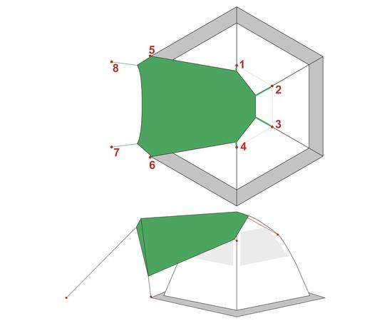 Козырёк Лотос 5 (Летний), фото , изображение 9