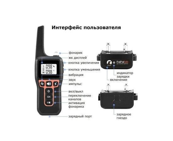 Электронный ошейник для дрессировки собак PD529A, фото , изображение 3