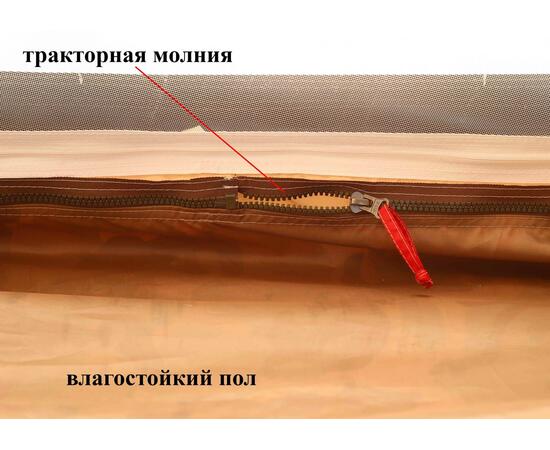 Универсальная палатка Лотос 5У Шторм (Серо-салатовый), Цвет: Серо-салатовый, Вместимость (чел): 4, Кол-во граней: 6, фото , изображение 41