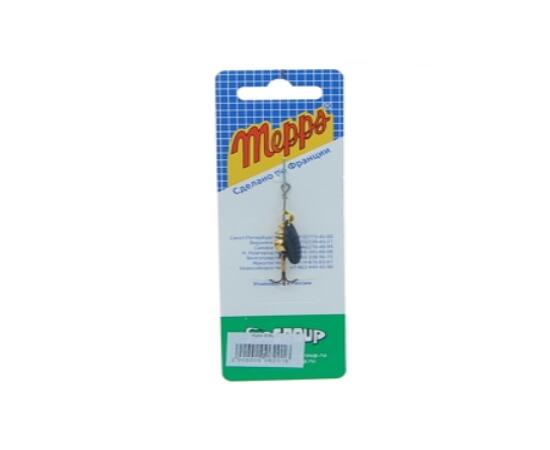 Блесна Mepps Aglia 0 N черный 2,5g, Цвет: Black, Вес блесны (г): 2,5, фото , изображение 3