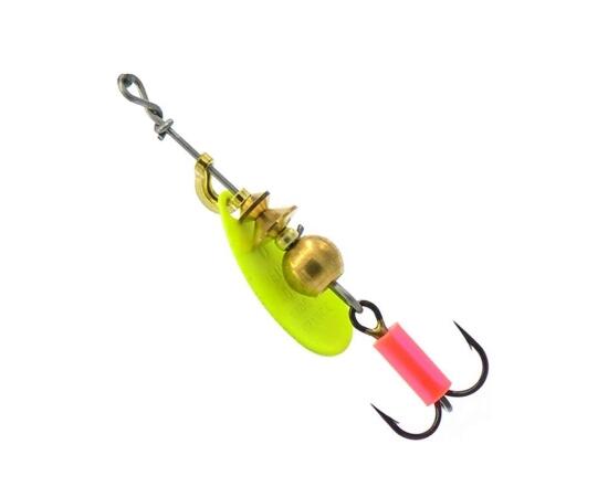 Блесна вращающаяся MEPPS AGLIA FLUO Chartreuse 0 (2,5 г), Цвет: Chartreuse/Кислотно-зеленый, Вес блесны (г): 2,5, фото , изображение 2