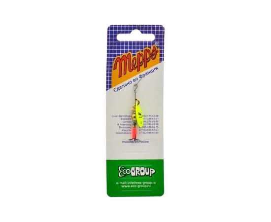 Блесна вращающаяся MEPPS AGLIA FLUO Chartreuse 0 (2,5 г), Цвет: Chartreuse/Кислотно-зеленый, Вес блесны (г): 2,5, фото , изображение 3