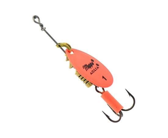 Блесна Mepps Aglia Fluo 1 Orange 3,5g    (C18), Цвет: Orange/Оранжевая, Вес блесны (г): 3,5, фото 