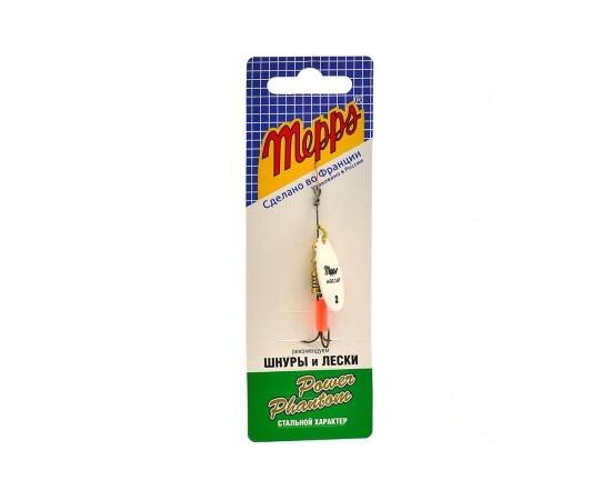 Блесна Mepps Aglia Fluo 2 PHOSPHO фосфор 4,5g    (D18), Цвет: Phospho/Белая (светится в темноте), Вес блесны (г): 4,5, фото , изображение 3