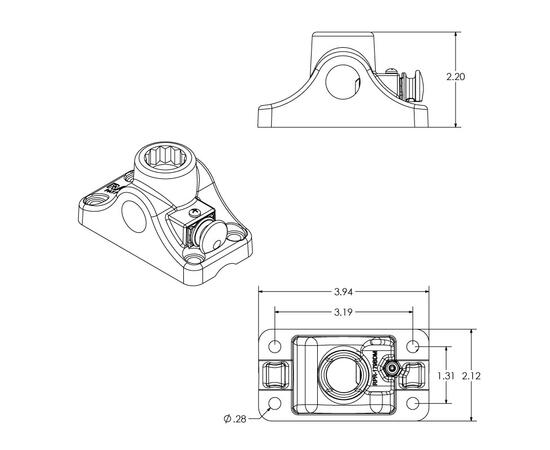 Держатель спиннинга RAM Tube Jr. RAP-390-SBMPU, фото , изображение 4