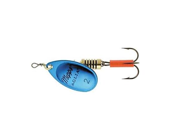 Блесна Mepps Platinum 2 AG/BLEU серебро/синяя 4,5g    (D14), Цвет: Blue/Silver (Синяя/Серебро), Вес блесны (г): 4,5, фото 