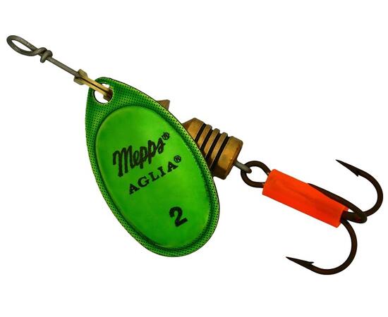 Блесна Mepps Platinum 2 OR/VERT золото/зелен 4,5g    (D16), Цвет: Green/Gold (Зеленая/Золото), Вес блесны (г): 4,5, фото 