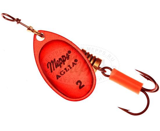 Блесна Mepps Platinum 2 AG/ROUGE серебро/красная 4,5g    (D15), Цвет: Red/Silver (Красная/Серебро), Вес блесны (г): 4,5, фото 