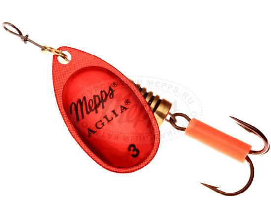 Блесна Mepps Platinum 3 AG/ROUGE серебро/красная 6,5g    (E15), Цвет: Red/Silver (Красная/Серебро), Вес блесны (г): 6,5, фото , изображение 2
