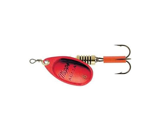 Блесна Mepps Platinum 4 AG/ROUGE серебро/красная 9g    (F08), Цвет: Red/Silver (Красная/Серебро), Вес блесны (г): 9, фото 