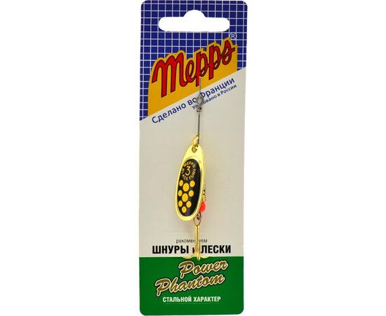 Блесна Mepps Black Fury 3 Jaune OR золото/желт.точ 6,5g    (E29), фото , изображение 4
