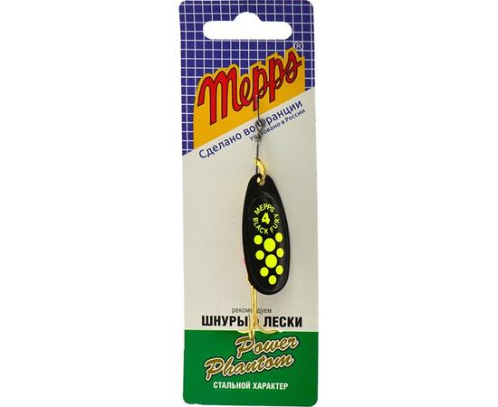 Блесна Mepps Black Fury 4 Chart N черный/зел.точ 8g    (F16), фото , изображение 4