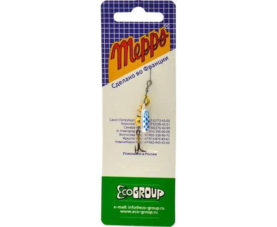 Блесна Mepps Comet 0 AG/ PTS Blues серебро/синие.точ 2g    (B26), фото , изображение 4