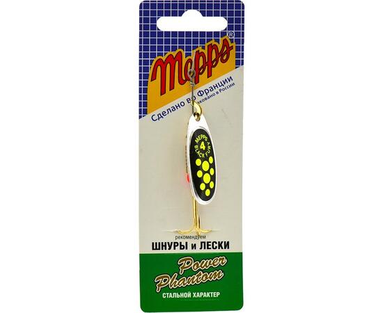 Блесна Mepps Black Fury 4 Chart AG серебро/зел.точ 8g    (F14), фото , изображение 4