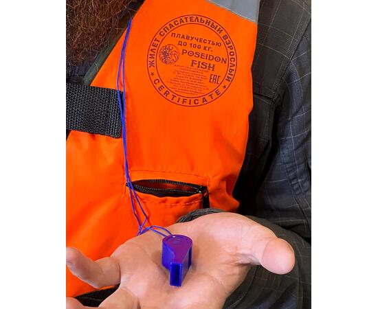 Жилет спасательный двухсторонний Poseidon Fish до 100 кг, фото , изображение 11