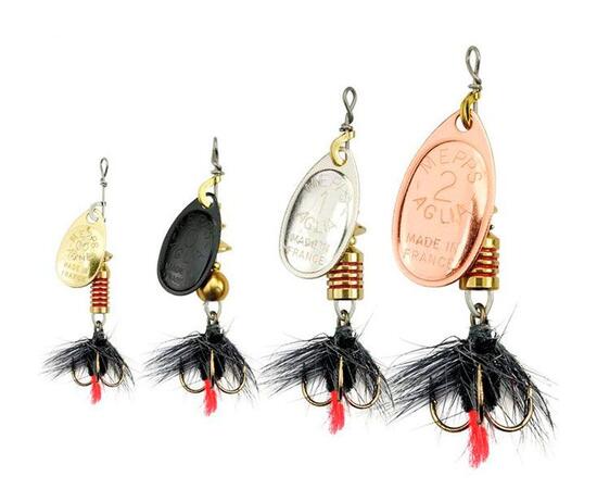 Блесна Mepps Aglia MOUCH 0 Red AG серебро 2,5g    (B06), Цвет: Red/Silver (Красная/Серебро), Вес блесны (г): 2,5, фото , изображение 2