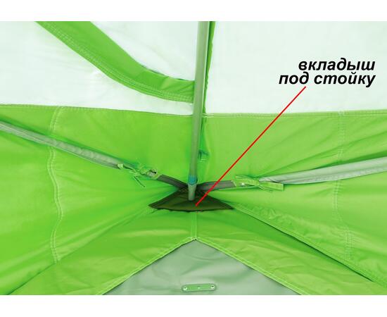 Утепленная зимняя палатка Лотос КубоЗонт 4 Компакт Термо (Серо-Салатовый) Модель 2022, фото , изображение 25