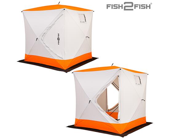 Зимняя палатка Fish2Fish Куб в чехле 180х180х195 см, фото , изображение 5