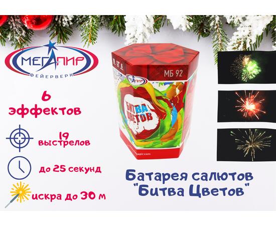 Батарея салютов Битва Цветов МЕГАПИР, фото 
