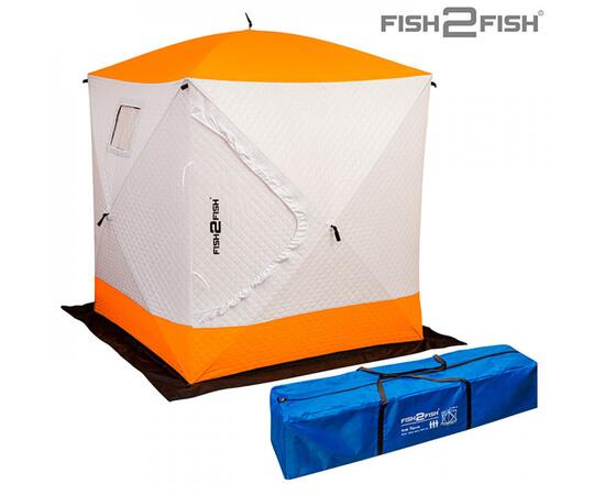 Зимняя палатка Fish2Fish Куб Утепленная в чехле 160х160х170 см, фото , изображение 3