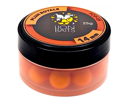 Lion Baits Бойл (pop-up) Plum Royale 14 мм - 25 г, Вкус: Plum Royale, Вид рыбы: карп и амур, Диаметр (мм): 14, фото 