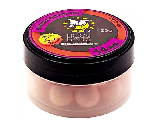 Lion Baits Бойл (pop-up) Sweet Octopus 14 мм - 25 г, Вкус: Sweet Octopus, Вид рыбы: карп и амур, Диаметр (мм): 14, фото 
