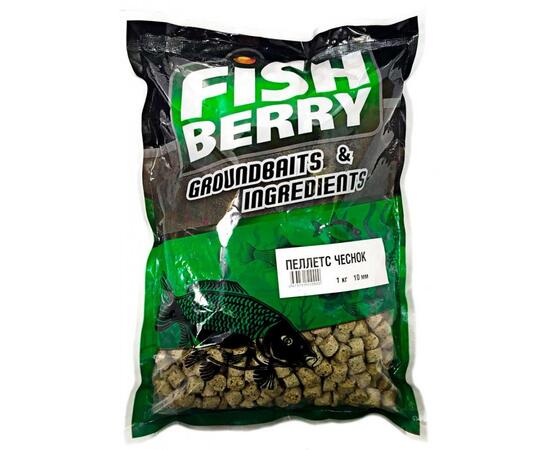 FishBerry Пеллетс карповый медленно растворимый "Чеснок" 10 мм - 1 кг, Вкус: чеснок, Вид рыбы: Карп, Диаметр (мм): 10, фото 