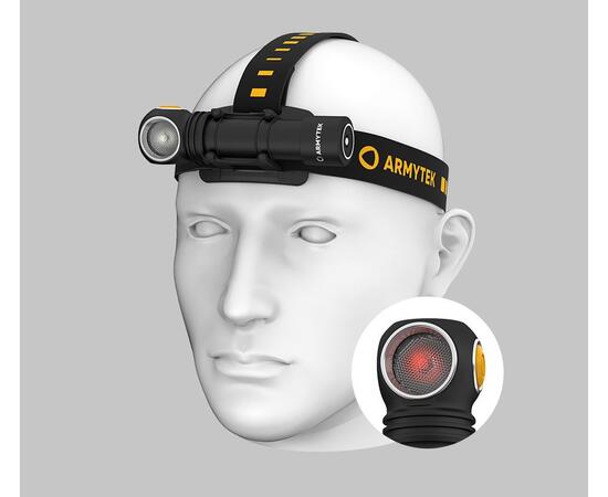 Фонарь Armytek Wizard C2 WR Magnet USB / Белый и красный свет / 1100 лм и 230 лм / TIR 70°:120°/1x18650, фото 